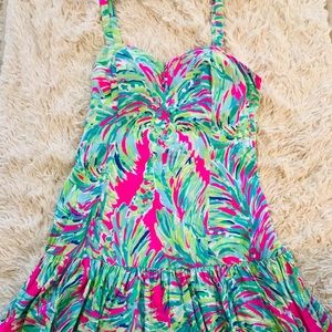 Lily Pulitzer spaghetti ruffle dress